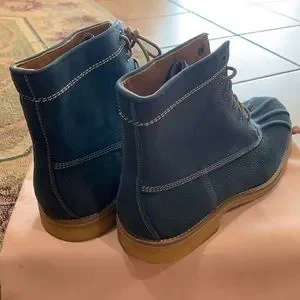 Johnston & Murphy Duck Boots Navy Sole Waterproof Johnston & Murphy Howell Duck Boots Navy Crepe Sole  main image 4